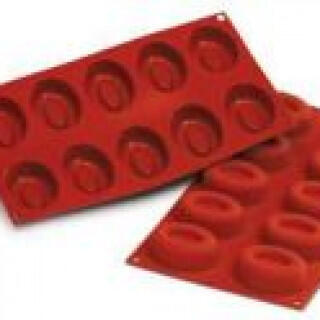 Форма силиконовая Silikomart SAVARIN OVALI, 7*5,2 см, h 2,4 см