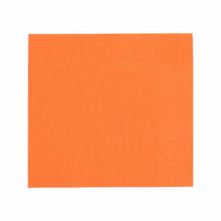 Салфетки двухслойные, оранжевые, сложение 1/4, 33*33 см, 200 шт, P.L. Proff Cuisine